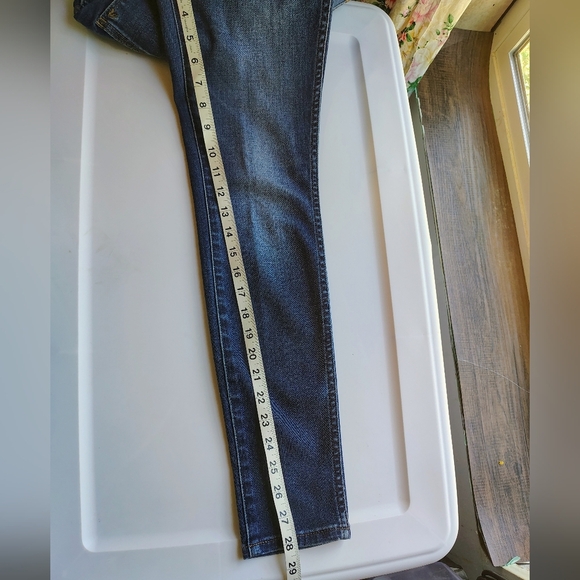 Madewell women's 10" high-rise skinny blue stretch denim jeans sz 26. - Picture 12 of 16